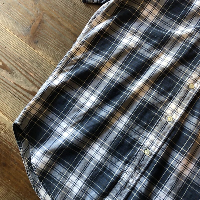Ralph Lauren ブラックリネン グラフチェックシャツ　BLAKE Ralph Lauren ブラックリネン グラフチェックシャツ BLAKE