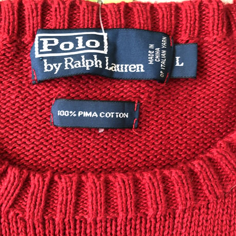 POLO コットンニット