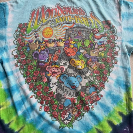 Grateful Dead × Wonderland Jamz-Band タイダイTシャツ