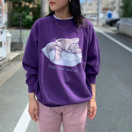 ねこちゃんラグランスウェット