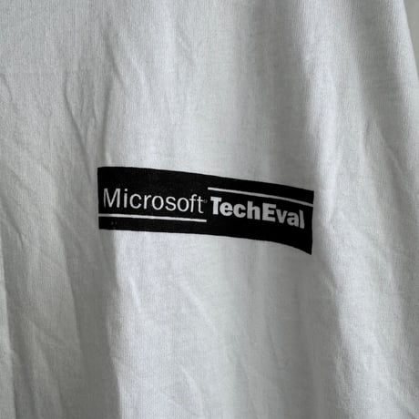 90's Microsoft 企業物プリントTシャツ L