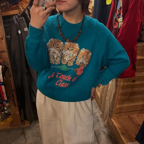 USA製 Lee 子猫ラグランスウェット