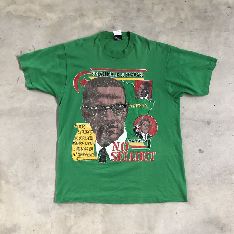 90's Malcom X プリントTシャツ | CUSTOM FEVER