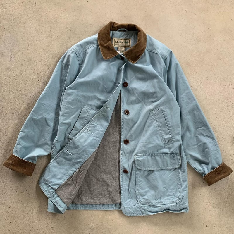 L.L. Beanコーデュロイ襟 青 カバーオール L.L.Beanカバーオール | CUSTOM FEVER