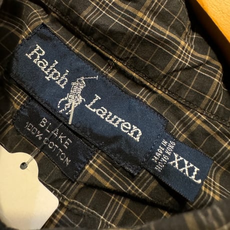 Ralph Lauren  半袖チェックシャツ BLAKE XXL