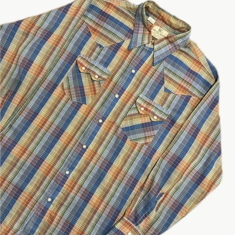 70's USA製DEE CEEウエスタンチェックシャツ