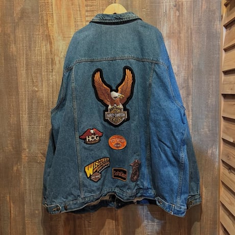 Liberty Bluses ハーレーワッペン付デニムジャケット