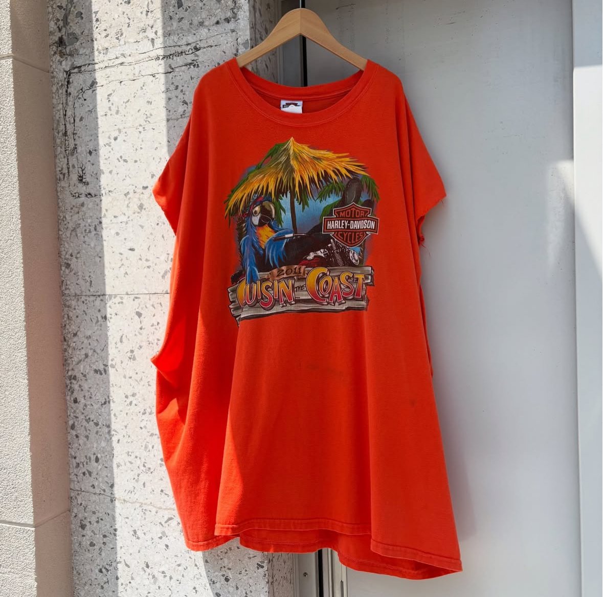 ハーレーダビットソン カットオフノースリーブ ハーレーダビッドソン ノースリーブ プリントTシャツ カットオフ