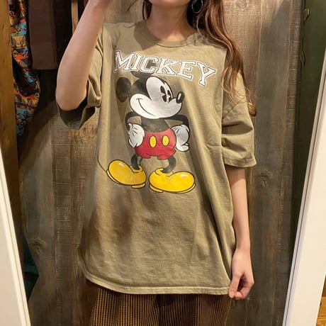 ミッキープリントTシャツ