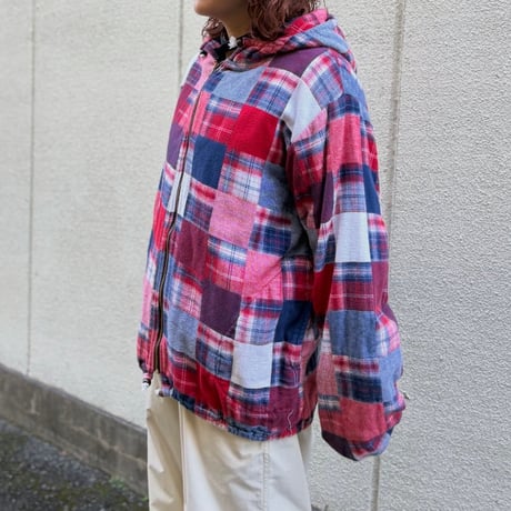 USA製 The Vermont Flannel Co. パッチワークフランネルジップパーカー