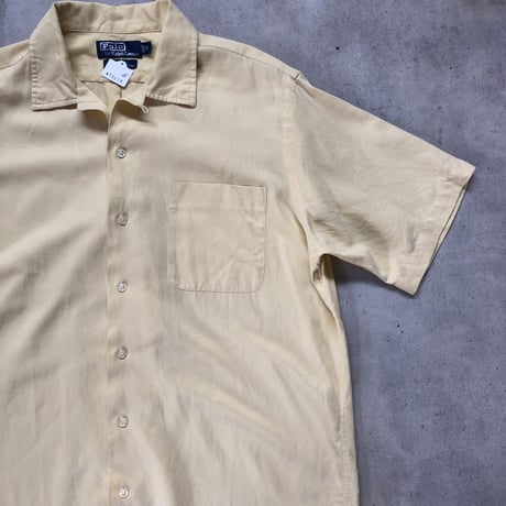 Ralph Lauren 半袖無地シャツ 〝CALDWELL〟M ポニーマーク無し