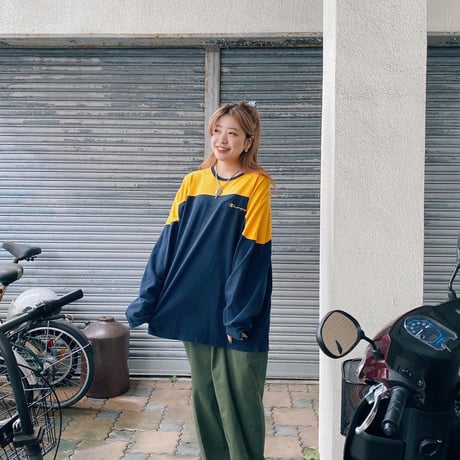 champion ツートーンロンT