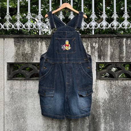 プーさん刺繍サロペット