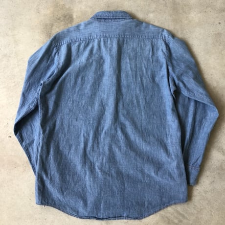 70年代 コットンシャンブレーシャツ