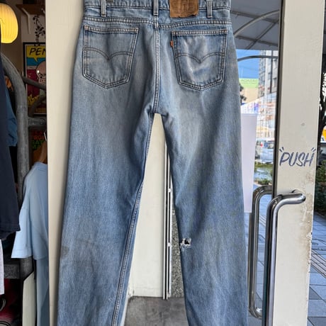 90年代Levi's505 W33×L30  クラッシュデニム