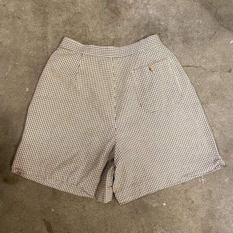 チェック柄ハーフパンツ
