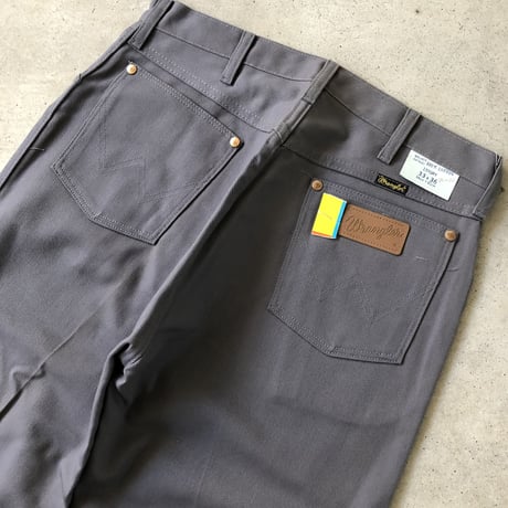 80's USA製 WRANGLER  グレーツイルパンツW33×L36