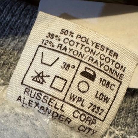 70's〜 USA製RUSSELL無地スウェット S