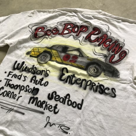 エアブラシTシャツ 白 XL