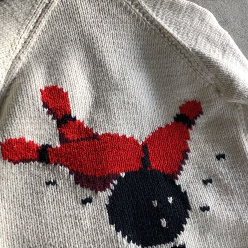 【超希少】 50s ボーリング カウチン カーディガン CROWN フリーサイズ Vintage カウチンカーディガン ボーリング🎳ショールカラー | CUSTOM FEVER