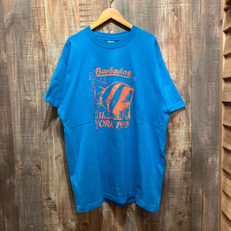 USA製 FRUIT OF THE LOOM 95s 魚Tシャツ