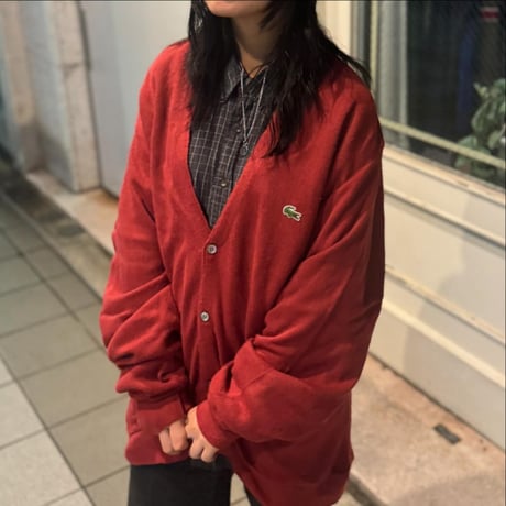 LACOSTE アクリルカーディガン