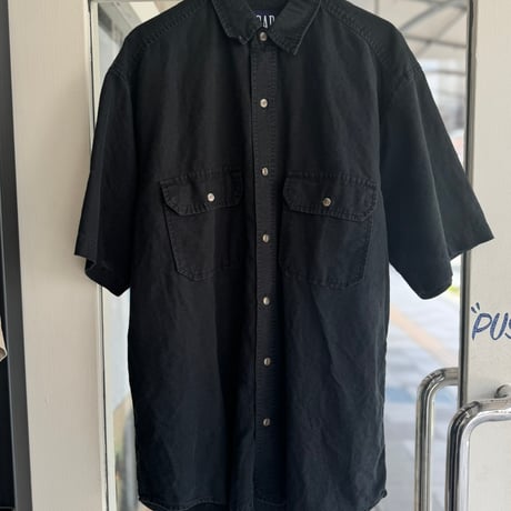 90's〜OLD GAP リネンコットン 半袖シャツ S