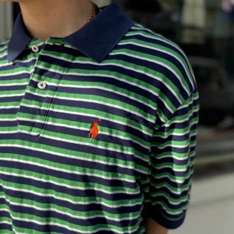 Polo ボーダーポロシャツ