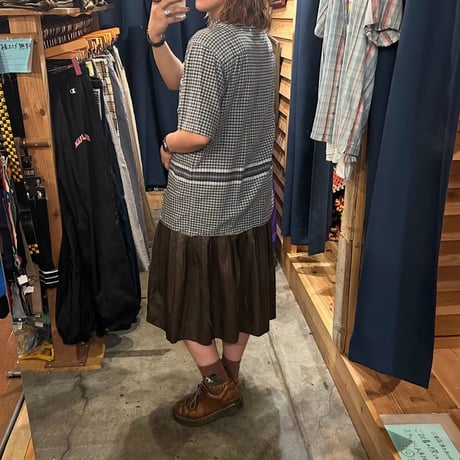 ポイントデザインチェックシャツ