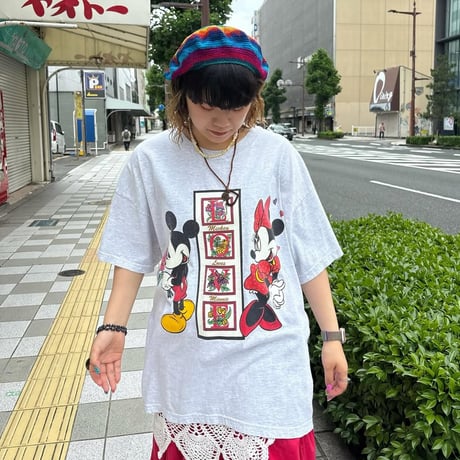 Mickey Loves Minnie プリントTシャツ
