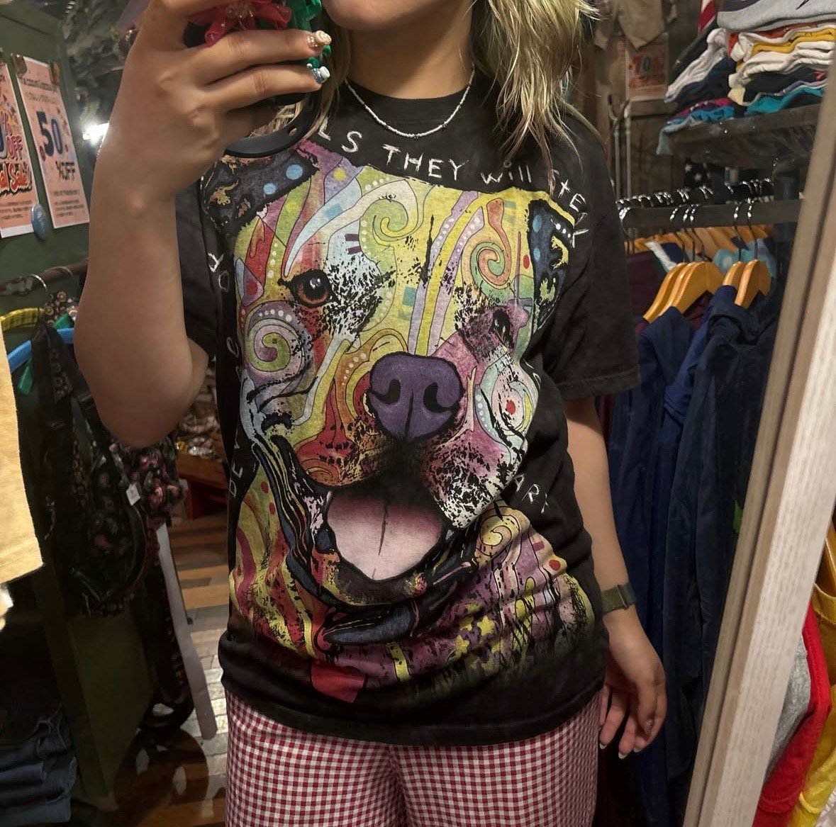 THE MOUNTAIN ピットブル アートプリントTシャツ | CUSTOM FEVER