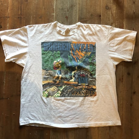 90's USA製WranglerプリントT 3XL
