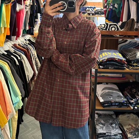 L.L.Bean タータンチェック柄シャツ