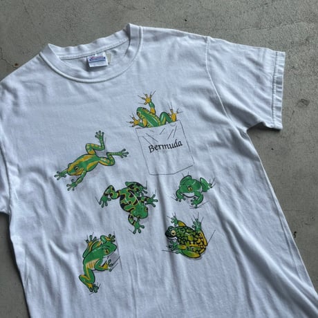 Hanes カエルグラフィックTシャツ