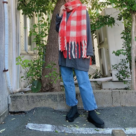 【NEW】ブロックチェックマフラー