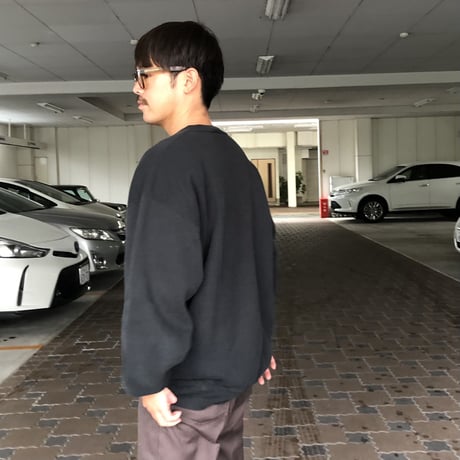 90's USA製 黒無地スウェットXXL