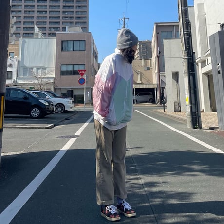パステルカラーナイロンブルゾン