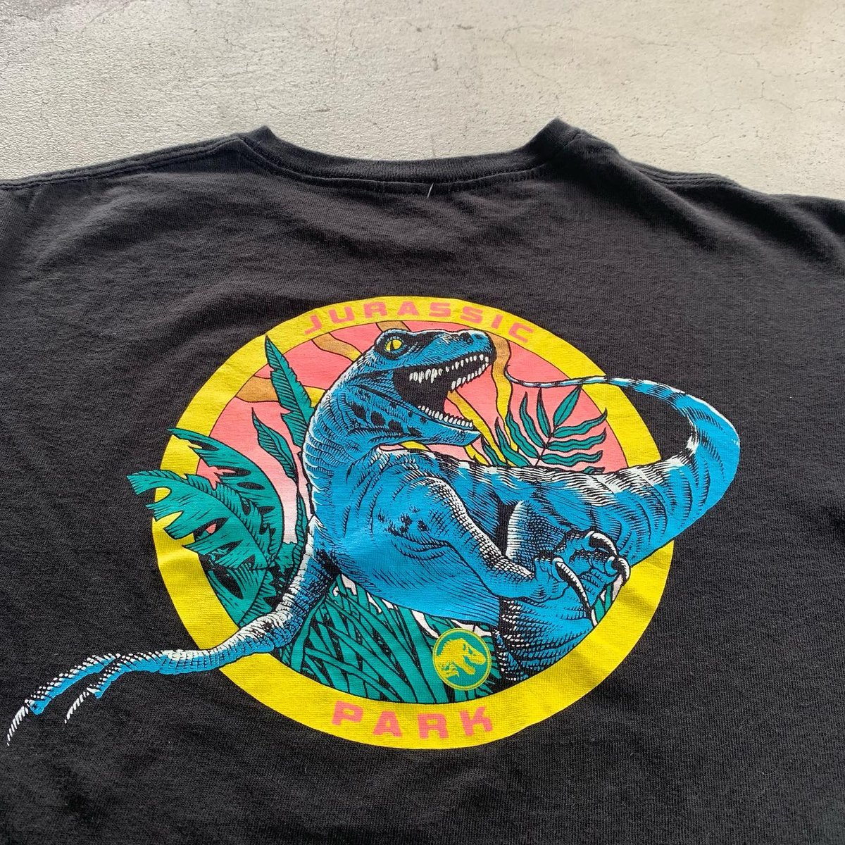 90's JURASSIC PARK オールオーバー モザイクプリント Tシャツ 90's JURASSIC PARK オールオーバー モザイクプリント Tシャツ