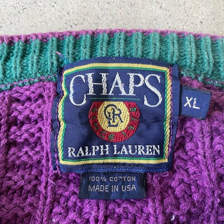 USA製CHAPS RALPH LAURENコットンニット