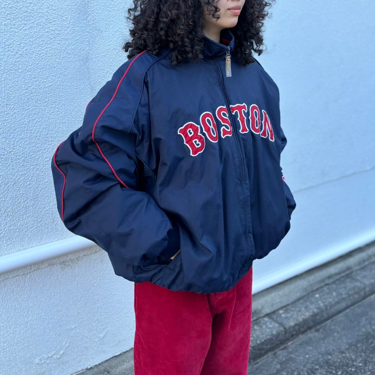 MLB Boston Red Sox ナイロンジャケット | CUSTOM FEVER