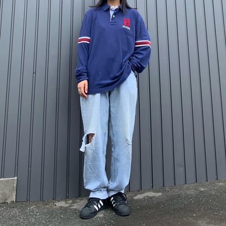 TOMMY袖ラインラガーシャツ