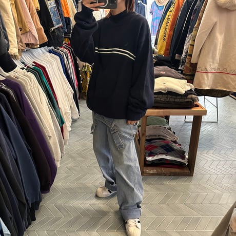 NAUTICA ラインコットンニット
