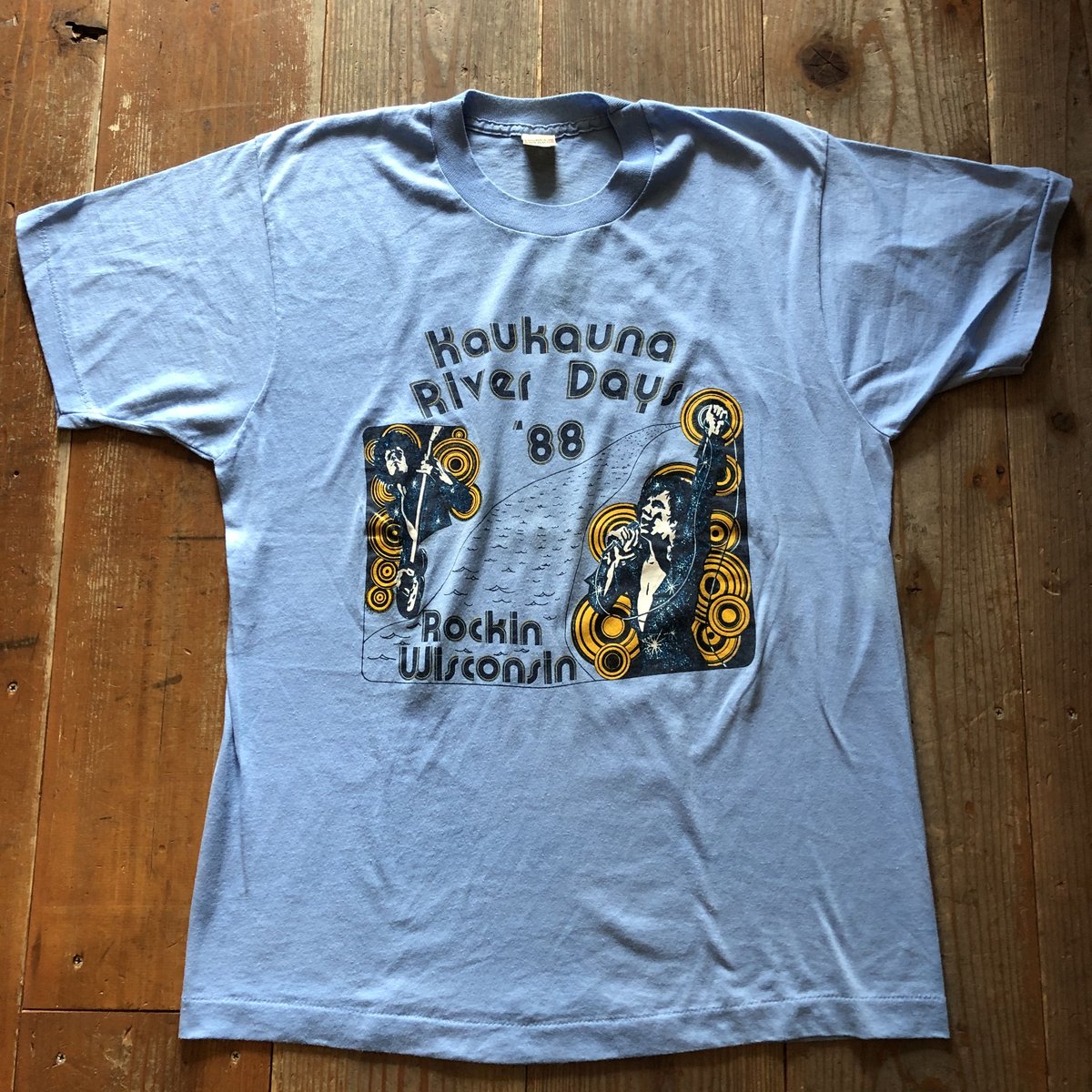 ☆ブルーハーツ☆1988年☆トレイントレインライブツアーグッズタオル☆Tシャツ 1988年音楽イベントTシャツ | CUSTOM FEVER