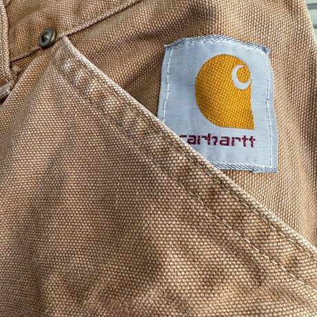 USA製 90's Carhartt Nylon Double Knee Hunting Pants 茶 W32×L30