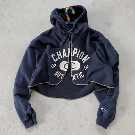 【リメイク】CHAMPION フーディカーディガン