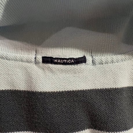 NAUTICA ボーダーポロシャツ