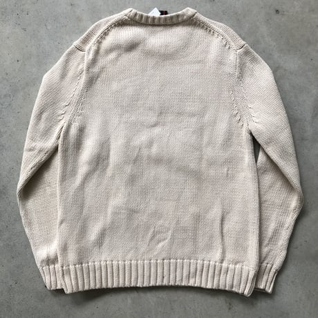 POLO コットンニットセーター 星条旗