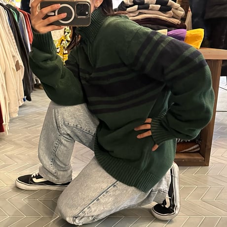 NAUTICA ハーフジップニット