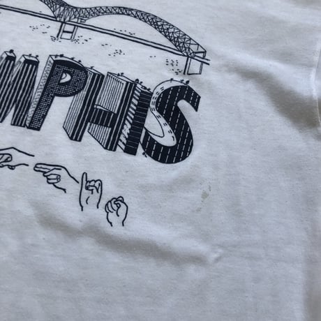 80's MEMPHIS プリントTシャツ L