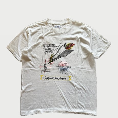 〜90's USA製 Desert Storm Support Our Troops Tシャツ